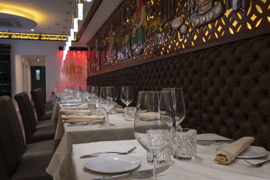 Tables Laid Out inside the Restaurant